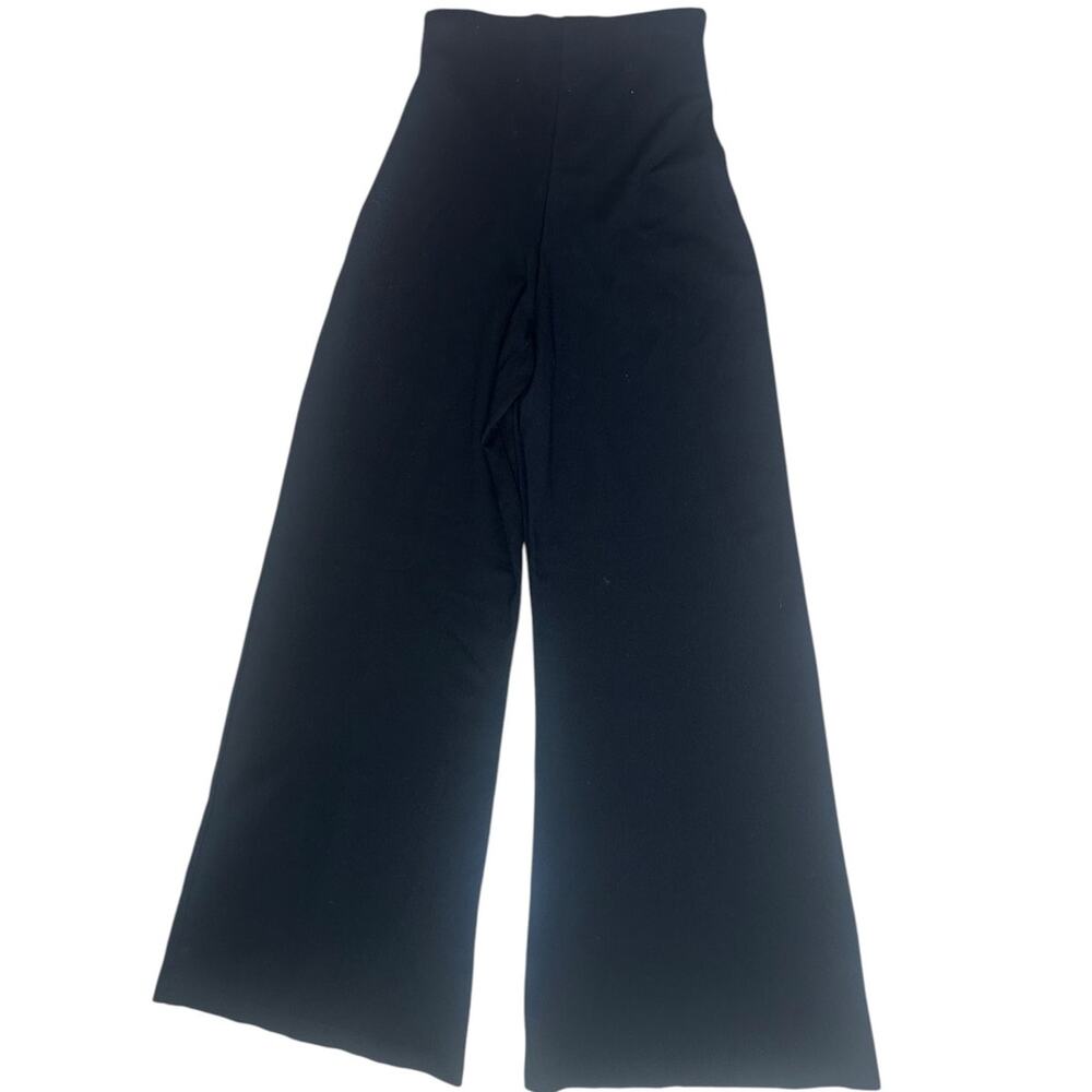 Ripley Rader Ponte Knit Wide Leg Pants Black Size 2 Small High Rise Pull On - Picture 3 of 9